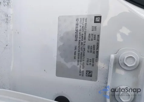 2015 Chevrolet Malibu Ls из США, поврежденный, VIN 1G11B5SL5FU152319